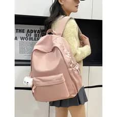 Menina estilo mochila feminina estudante Campus mochila feminina grande capacidade leve simples mochila estudantes do en