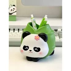 Bonito Panda caneta titular ornamentos estudante escritório papelaria crianças meninos meninas Desktop criativo presente