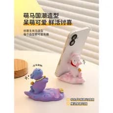 2026 ano do cavalo mascote zodíaco pônei ornamentos suporte do telefone móvel ornamentos de mesa imediatamente rico bone
