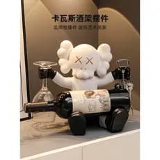 Urso violento armário de vinho decoração vinho tinto Rack decoração luz luxo High-End criativo casa sala estar TV gabine