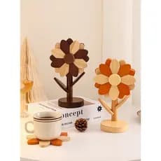 Girassol Placemat mesa de jantar bancada tigela esteira placa isolamento luz luxo decoração do agregado familiar sala es