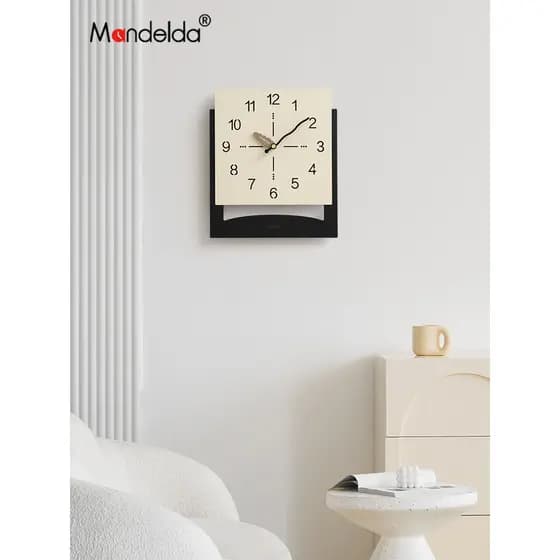 Deda completo sem perfuração 2026 novo estilo sala de estar relógio de parede arte doméstica relógio criativo luz luxo s