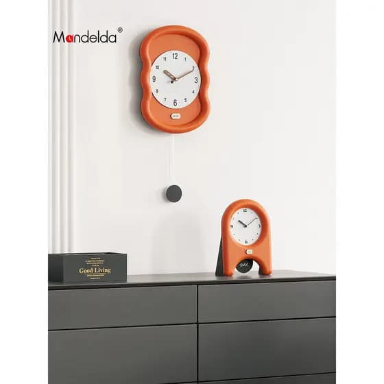 Relógio completo Deda sem perfuração, moderno, simples, doméstico, sala de estar, sala de jantar, arte criativa, relógio