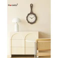 Relógio de parede sem perfuração completo, relógio de parede para sala de estar, arte doméstica, simples, criativo, deco