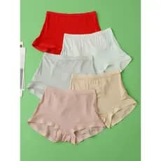 42 agulhas 100% seda amoreira seda fina cintura média boxer Briefs feminino tamanho grande sem costura respirável boxer
