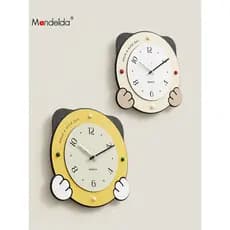EMITDOOG Marca Coreana Estilo Creme Relógio de Parede Sala de Estar Relógio Doméstico Moderno Relógio de Parede Criativo