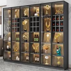 Decorações de armário de vinho de alta qualidade, decorações para casa, decoração suave, moderna, simples, luz, luxo, no