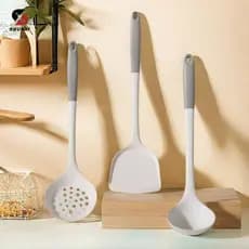 Espátula de colher de silicone de qualidade alimentar Panela antiaderente Espátula especial Espátula de silicone resiste