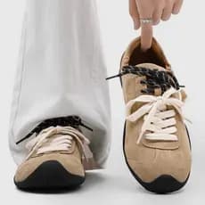 Sapatos de treinamento alemão homens mulheres Commuter sapatos casuais Forrest Gump sapatos de sola fina clássico rendas
