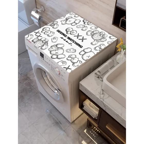 Capa Anti-poeira capa de pano porta dupla geladeira tambor máquina de lavar à prova dwaterproof água protetor solar este