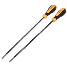 Hong Kong Feilu 40cm Chave de fenda com cabo de plástico de borracha 6x300mm Chave de fenda estendida para reparo Chave