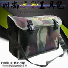 Grande engrossado camuflagem Oxford lona ferramenta saco eletricista saco de reparo bolsa de ombro saco de ferramentas f
