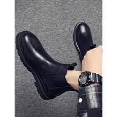 Sapatos masculinos inverno Martin botas masculinas de alta qualidade Chelsea cigarro botas estilo britânico botas de cou