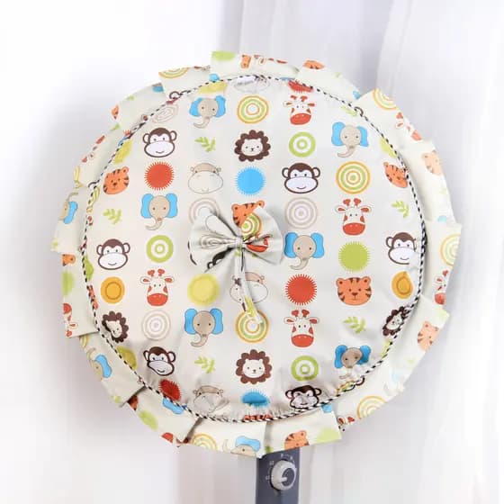 Capa de ventilador de chão com tudo incluído, protetor solar à prova d'água, capa redonda para ventilador de mesa, capa