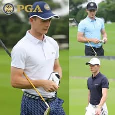 American PGA Golf Clothing Camiseta masculina de manga curta Camisa esportiva de verão Roupas masculinas Camisa polo sup
