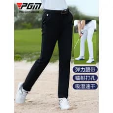 [50% de desconto em duas peças] Calças de golfe PGM Calças de bola respiráveis masculinas Calças de cinto elástico Roupa