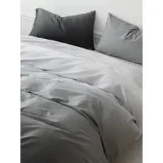Nordic luz luxo cama conjunto de quatro peças algodão puro 100 simples folha colcha capa gradiente preto cinza folha de