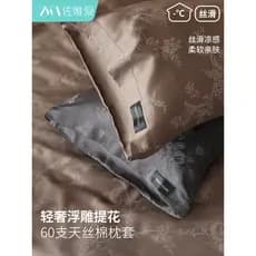 Luz de luxo Jacquard tencel algodão fronha par verão fresco sentimento sedoso Lenzing tencel fronha High-End macio cor s