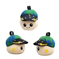 JAMXUN 22cm Zero Gravidade Indic Adorável Terra Temático Brinquedo De Pelúcia Com Boné Estrelado Macio Animal Para Crian