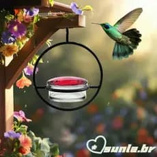 Alimentadores Beija-Flor SUNL 4 Portas Alimentação E Poleiros Para Atrator Pássaros Decoraçã