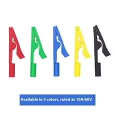 SUNL 2mm 10A Clipe Jacaré Cobre Braçadeiras Elétricas Isoladas Adequadas Para Tomada Banana