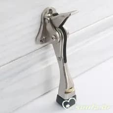 SUNL Suporte De Porta Ajustável , 2 Peças , Com Ponta De Borracha Antiderrapante , Batente De Metal , Protetor De Parede