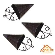 ACO * Cesta Suspensa Tecido Flores Para Pendurar Parede Armazenamento Decorativa