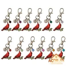 ACO * Chaveiro Vibrante Tiny Tentilhões Aumenta Suas Chaves Alegre