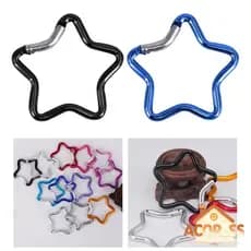 ACO * Mosquetão Forma Estrela Trava Para Mochila, Acampamento, Caminhada, Viagem