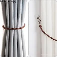 FALLFORBEAUTYEJ 2 Peças De Amarração Tecida Para Cortina , Corda De Ligação Cortinas Artesanais Estilo Ins , Fácil De Us