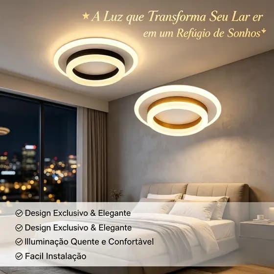Luz de teto LED moderna, luminária redonda de montagem embutida com regulação dimmerável de 3 cores, luminária preta e b