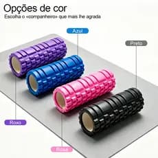 Rolo de Massagem Foam Roller para Liberação Miofascial, Alívio Muscular Pós-Treino para Yoga Pilates e Exercícios em