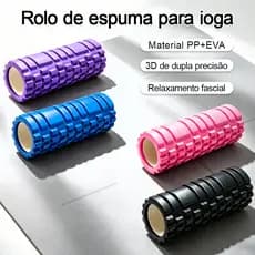 Rolo de Massagem Foam Roller para Liberação Miofascial, Alívio Muscular para Yoga Pilates e Exercícios em Casa