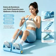 Elástico de Resistência Fitness Multifuncional para Treino Academia em Casa Portátil Profissional
