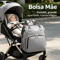 Bolsa Mochila Maternidade Multifunção Bebê - Mamãe preparada - Pronta entrega