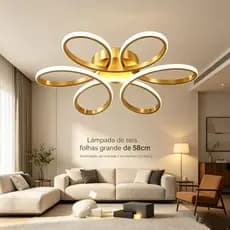 Luminária 6 Pétalas Grande - Elegante e Criativa para Ambientes