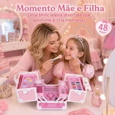 Kit De Maquiagem Infantil De 48/10/8/11/18 Peças , Cosméticos Laváveis , Conjunto Portátil De Princesa , Presente De Fer