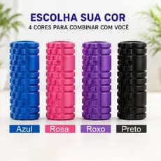 Rolo de Espuma para Yoga Relaxamento Fascial, Versão Individual e Kit Completo 5 PCS com Acessórios