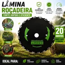 Disco de 20 Dentes para Roçadeira em Aço de Alta - Durabilidade e Eficiência no Corte de Vegetação