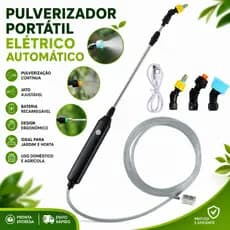 Pulverizador Elétrico Portátil Automático Recarregável Jato Ajustável Para Jardim e Agricultura