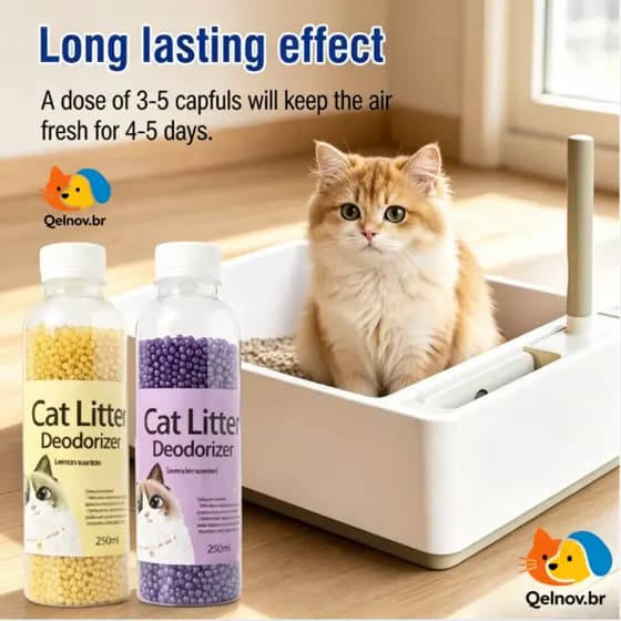 Bolinhas Desodorizantes Antiodor para Areia de Gato, Eliminador de Odores, Tira Cheiro, para Gatos