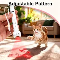 LED Teaser Laser Cat Stick Luz Infravermelha Padrão De Projeção Caneta Interativa Kitten Toys Pet Com Vareta