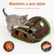 Brinquedo Para Gatos Esconderijo Toca Para Caça Interativo