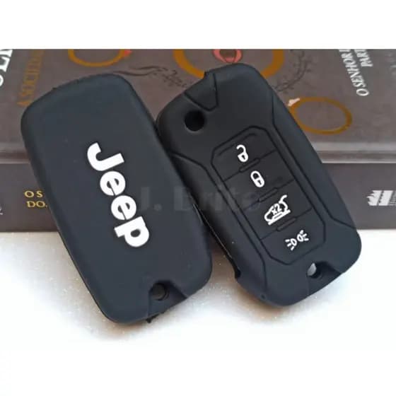 Capa protetora de silicone para chave dobrável do Jeep Renegade Compass ZKSD
