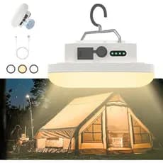 Lanterna LED Recarregável Portátil para Camping, à Prova d'Água, com Bateria, para Glamping, Falhas de Energia Internas,