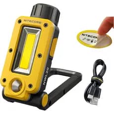 Lanterna de Trabalho Nitecore NWL20 COB para Mecânicos, 600 lúmens, Recarregável via USB-C, Portátil, 78 Horas de Autono
