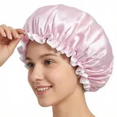 Toucas De Banho Aquior Para Mulheres , Touca De Cabelo Reutilizável À Prova D'água Com Elástico Macio , Tamanho Grande C