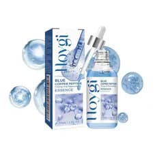 Sérum Hidratante e Rejuvenescedor com Peptídeos de Cobre Azul, Antienvelhecimento, Essência Facial para Linhas Finas, Ru