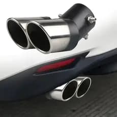 Tubo De Escape Para Carro Com Ponta De Aço Inoxidável E Silenciador Automático