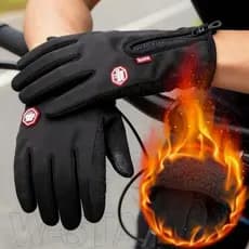Luvas Quentes À Prova De Vento Com Tela Sensível Ao Toque-D'água , Frio-Térmicas De Ciclismo De Esqui-Luva Antiderrapant